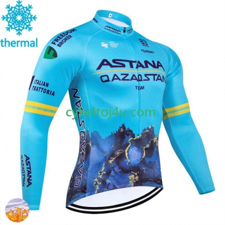 Astana Qazaqstan Cykeltrøje Viter Thermal Fleece 2024 N001
